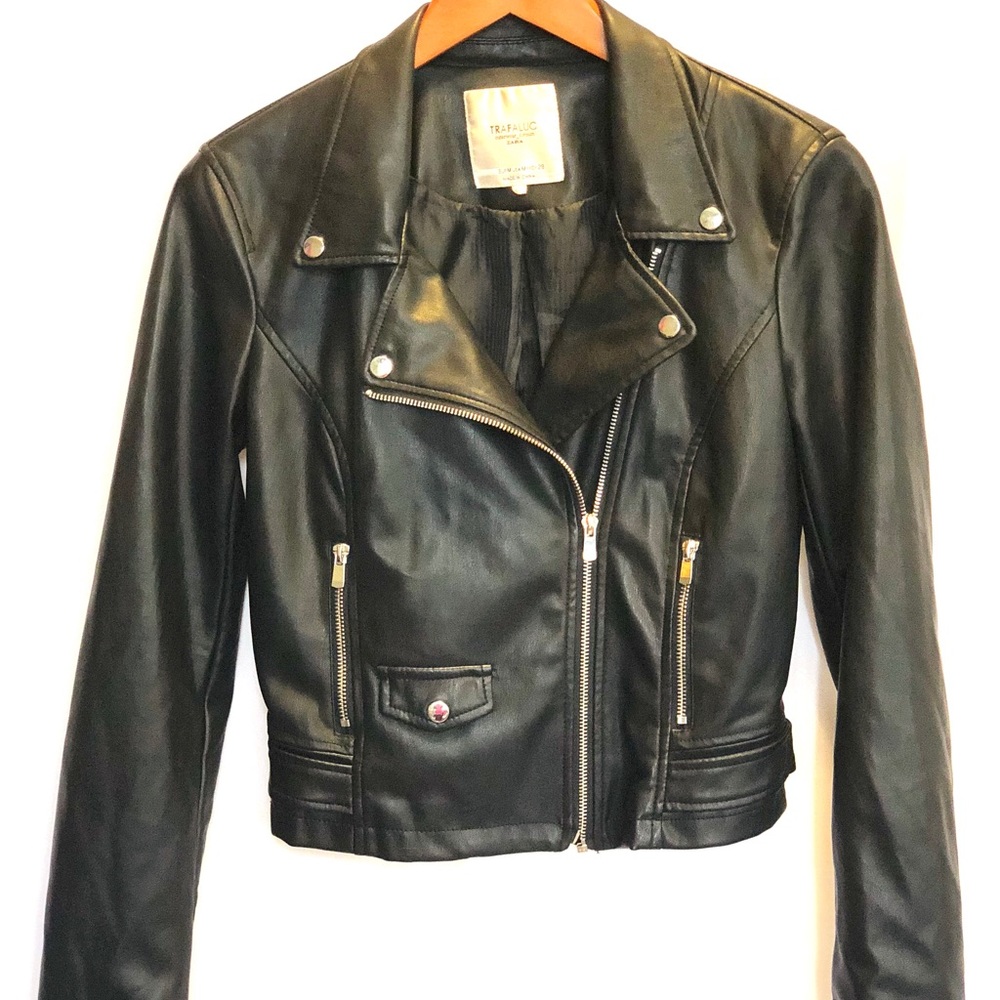 Zara - Vegan Leather Biker Jacket